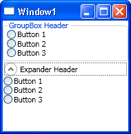 GroupBox and Expander in default style
