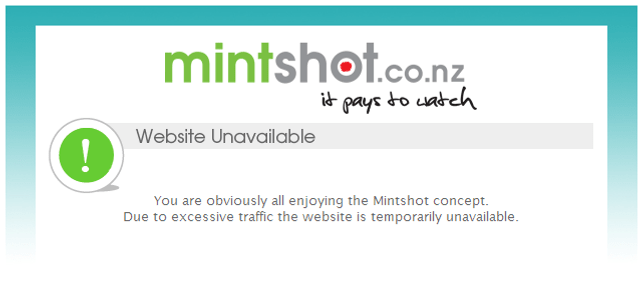 Mintshot down… again 