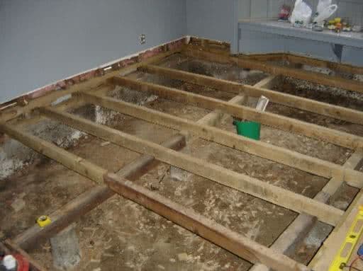 Photo of floor - with more joists 