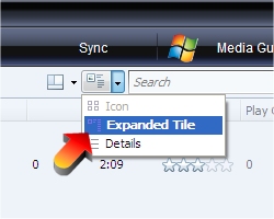Putting Windows Media Player in Expanded Tile mode