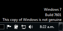 This copy of Windows is not genuine