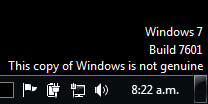 This copy of Windows is not genuine 