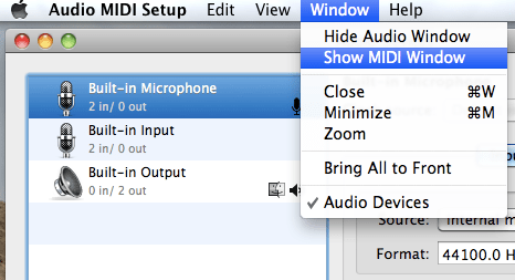 Show MIDI Window