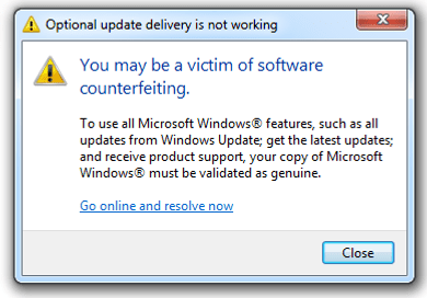 You may be a victim of software counterfeiting 