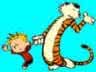 Calvin and Hobbs dancing 