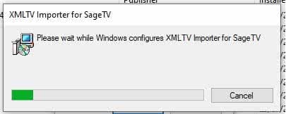 Uninstalling 'XMLTV Importer for SageTV'