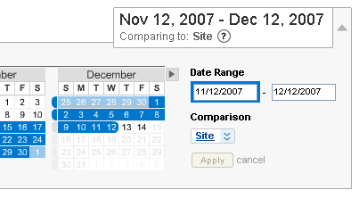 Analytics date picker change 2 